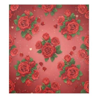 Imagem de Blueangle Capa magnética para lava-louças rosa dos namorados, decoração da capa da máquina de lavar louça, adesivos de eletrodomésticos, adesivos de eletrodomésticos, 58 cm C x 66 cm adesivo magnético