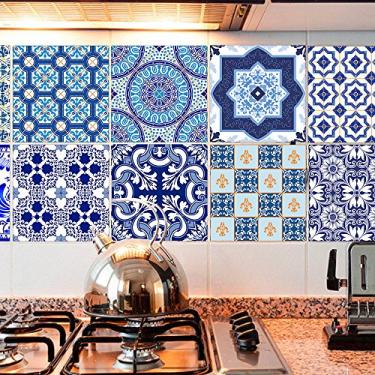 Imagem de SIWOTED 10 Pçs/set Auto Adesivos Telha Adesivos Arte Decalques DIY Adesivo de Parede Cozinha Backsplash Banheiro Removível Casa Proteção Arrumada (3)