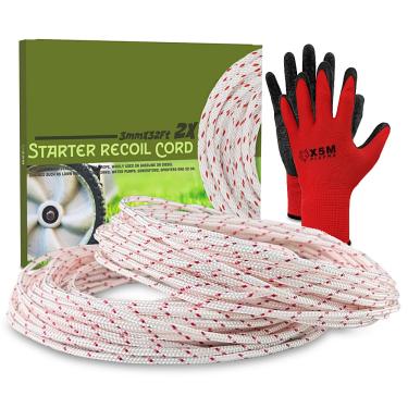 Imagem de X5MPLXPMX Pacote Com 2 Cabos De Substituição Para Cortador Grama 3,0 Mm E 10 Metros, Corda Partida Retrátil, Manual Aparador Motosserra Craftsman