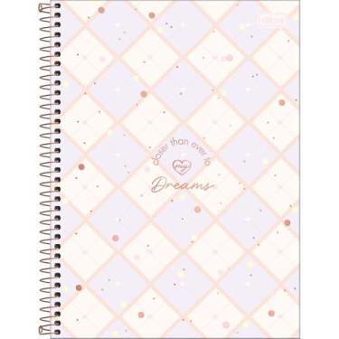 Imagem de Caderno SOHO Universitário Espiral TILIBRA - 1M 80 Folhas (Fundo Xadrez Lilás)