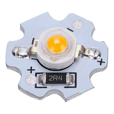 Imagem de TOPINCN 25Pcs LED Chip Dimmable Luz de Alta Potência Lâmpada LED Beads Alto Brilho Baixo Consumo de Energia para Lanternas DIY Faróis 5V 3W (Luz amarela)