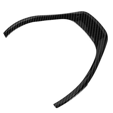 Imagem de KIMISS Capa de Acabamento do Volante para Decoração de Interiores de Carro - Adequada para 3 Séries F30 F31 F34 e 4 Séries F32 - Adesivo Elegante de Capa de Volante Em ABS (fibra de carbono preto