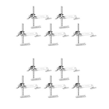 Imagem de Guia de costura ajustável para máquina de costura 10 peças de acessórios de costura industrial de metal K601 Ferramenta de espaçamento de costura perfeita para alfaiates