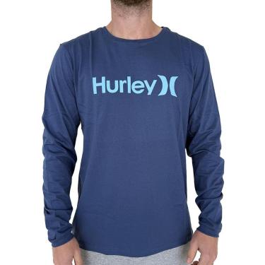 Imagem de Camiseta Hurley Manga Longa O&O Solid WT25 Masculina-Masculino