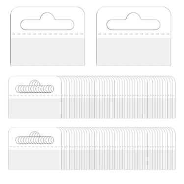 Imagem de 250 peças de abas de plástico para pendurar, etiquetas adesivas transparentes para pendurar, etiquetas adesivas fortes para pendurar na loja, etiquetas para pendurar na parede com ganchos