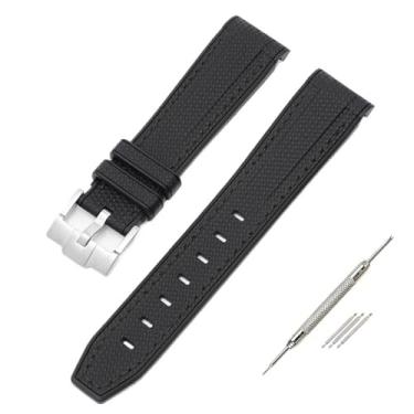 Imagem de HEPUP Pulseira para relógio Swatch X Omega Moonswatch para Seamaster 300 com interface curvada masculina e feminina de qualidade de substituição de 20 mm, 20mm, Ágata