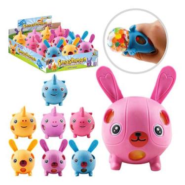 Imagem de Bola Bolinha Gel Brinquedo Infantil Anti-stress Smashmon, Squish Ball 