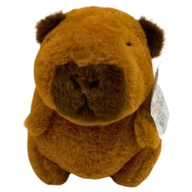 Imagem de Capivara Pelúcia Fofinho c/ ventosa cor Rosa ou Marrom 17cm - SHOP SPA