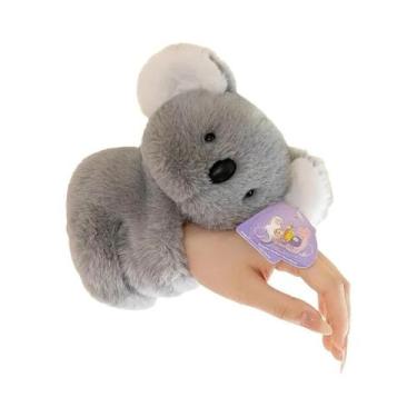 Imagem de Charm De Pulso De Urso Sem Cauda Cinza, Pelúcia Macia Com Orelhas Bran