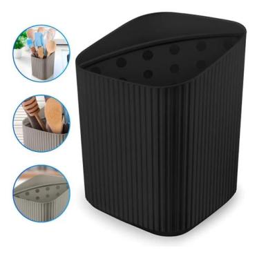 Imagem de Escorredor de Talheres Usual Utilidades Cor - preto Cor:Preto, Preto