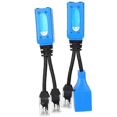 Imagem de Generic Jogo do Cabo do Adaptador Combinador Divisor Ponto de Entrada Rj45 para Câmeras de Segurança Ip, Jogo de Alimentação 2 Pces 30-40m para Pontos de Acesso Sem Fio