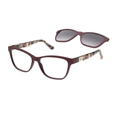 Imagem de Armação de Óculos Colcci Bandy 7 Bordô Fosco Quadrado