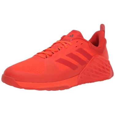 Imagem de adidas Tênis unissex adulto Dropset 2, Vermelho solar/vermelho brilhante/vermelho sombra, 13 Wide Women/12 Wide Men