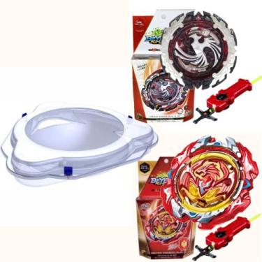 Imagem de Beyblades Dead Phoenix Vs Revive Phoenix - Arena Dash - Beyblades Top 