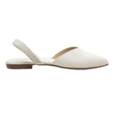 Imagem de Sapatilha Bico Fino Beira Rio 4134.446 Off White-Feminino