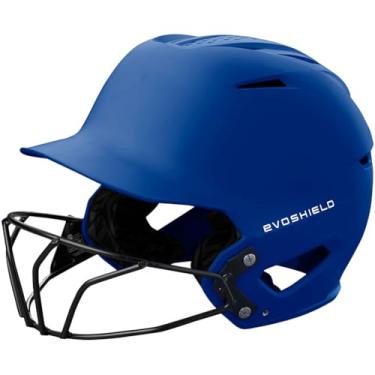 Imagem de EvoShield Capacete de rebatedor fosco XVT 2.0 com máscara facial - royal, médio/grande