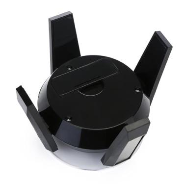 Imagem de ZJchao Expositor Giratório Mesa Giratória Automática Movida a Energia Solar de 360 ​​graus para Exibição de Joias, Figuras de Ação, Fotos Em Salas de Estar, Lojas de Escritórios, (Preta)