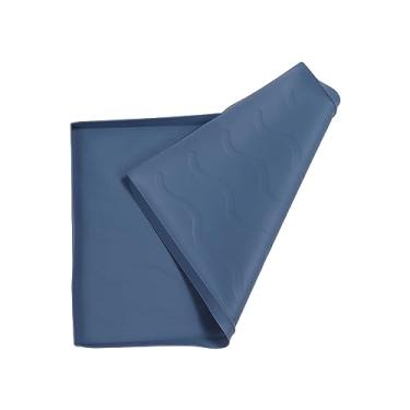 Imagem de Silicone Blackstone Griddle Top Top Anti Sticky Grill Protetive Tapete para Facilitar a Cozinha de Limpeza (22 polegadas azul escuro)