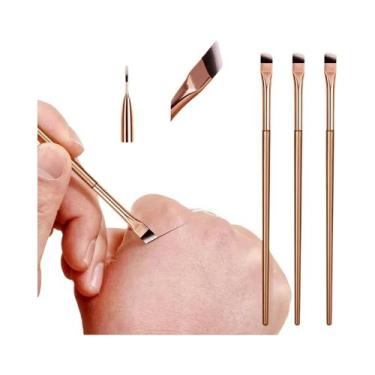 Imagem de Pincel De Delineador Líquido Ultra Fino Gold Sickle 3PC Com Ponta Em F