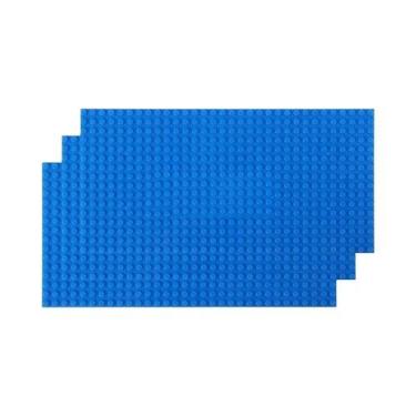 Imagem de Placa Base Clássica De Blocos De Montar 32x32 32x16 Pontos, 3 Peças Ta