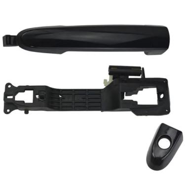 Imagem de Maçaneta de suporte para porta de carro maçaneta externa de carro serve para 320 automóveis de fácil instalação dianteira traseira esquerda direita (prata frontal direita)