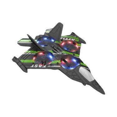 Imagem de Avião RC Para Crianças Com Câmera Controle Remoto Caça 24G Avião De Es