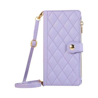 Imagem de Capa Carteira De Couro Transversal Para iPhone 17 pro Max Air 16 15 pl