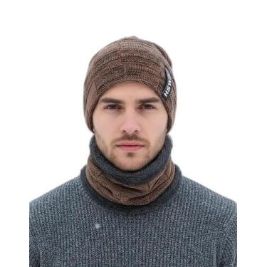 Imagem de Kit Touca Gorro Cachecol Gola Forrada Inverno Frio Unissex - Modas Fag