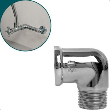 Imagem de Cotovelo Joelho Roscável Curva 90 Graus Macho Fêmea Rosca Conexão Meta