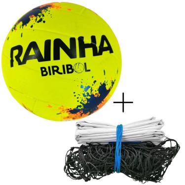 Imagem de Kit 01 Bola De Biribol Rainha+Rede Biribol Master Rede Volei De Piscina 5M 01 Faixa-Masculino