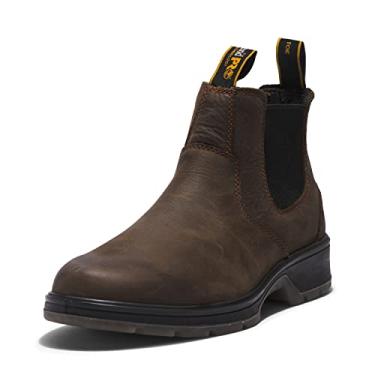Imagem de Timberland PRO Botas masculinas Nashoba sem cadarço, Marrom robusto, 42