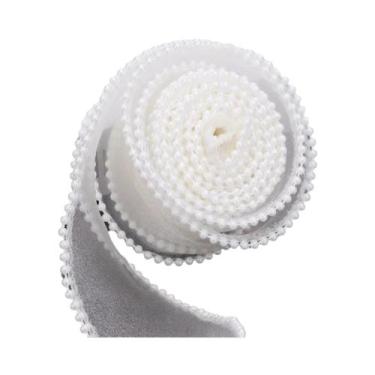 Imagem de Fita De Organza Com Borda De Pérolas De 4cm, 5 Jardas, Renda De Seda O