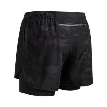 Imagem de Shorts Masculinos De Secagem Rápida 2 Em 1 Para Academia E Corrida, Te