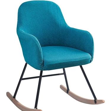 Imagem de Capas elásticas para cadeira de balanço com braços para cadeira de descanso com destaque nas costas altas - Proteja sua cadeira com capa protetora elegante para casa, quarto e sala de jantar