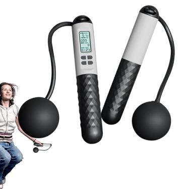 Imagem de Corda de pular com contador | Corda de pular para treinamento de exercícios físicos | Saltar para treinamento, exercícios físicos para casa