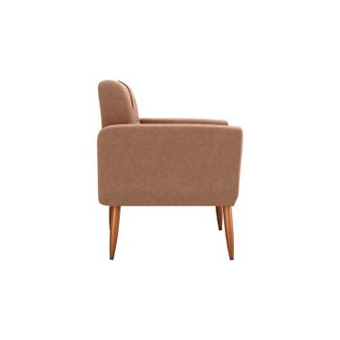 Imagem de Poltrona Cadeira Para Descanço Acabamento Premium Havana Matrix Boucle Marrom