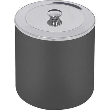 Imagem de Lixeira Tramontina Tampa em Aço Inox Preto 5 L