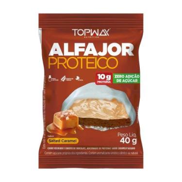Imagem de Alfajor Proteico Topway Sabor Salted Caramel 40g