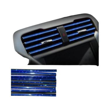 Imagem de Tiras Decorativas Cromadas Coloridas Para Grelhas De Ventilação De Car