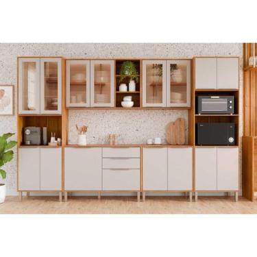 Imagem de Cozinha Modulada MGM 6 Peças Brilhante C6P138 Cinamomo/Off