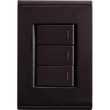 Imagem de Interruptor 3t paralelo liz grafite tramontina