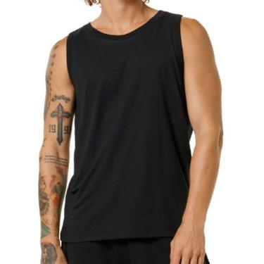 Imagem de Camiseta Regata Masculina Hering 0111, Preto, G