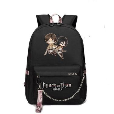 Imagem de Mochila escolar Attack on Titan Anime para crianças - yiweisai