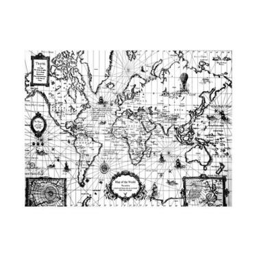 Imagem de Tapeçaria, decoração de parede, mapas mundiais de anime, 110x150cm - y