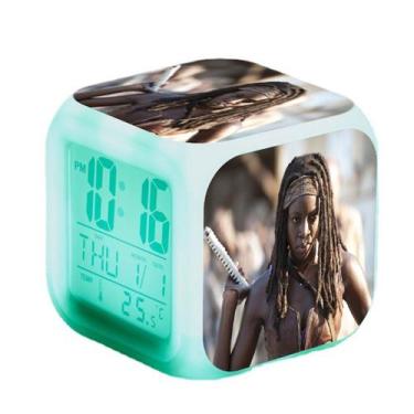 Imagem de Despertador digital LED Walkings Deads Square 8x8x8cm - yiweisai