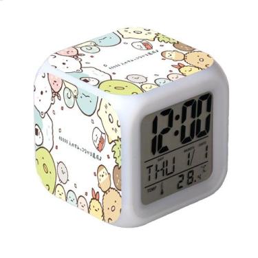 Imagem de Despertador Sumikkogurashis Square LED Digital com despertador - yiwei
