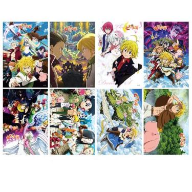 Imagem de Pôster de arte anime Sevens Deadly Sins 42x29 cm (8 unidades) - yiweis