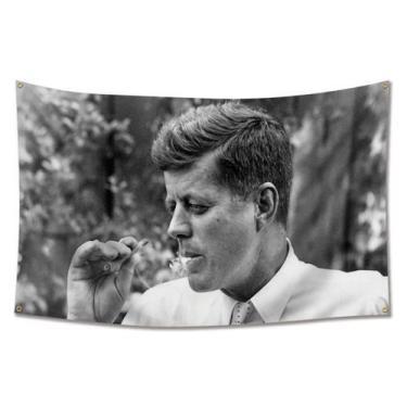 Imagem de Tapeçaria para pendurar na parede Johns F Kennedys F. Flag Art 90x150c