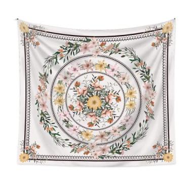 Imagem de Tapeçaria, flores, parede, pintura estética, 150x130cm - yiweisai