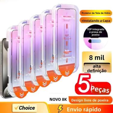 Imagem de Protetor De Tela Para iPhone 5 Peças Com Revestimento Oleofóbico, Livr